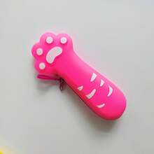 Hộp đựng bút bằng silicon hình móng mèo sáng tạo, kiểu dáng nữ tính dễ thương, cá tính, phong cách Nhật Bản độc đáo, đa chức năng, có thể giặt được. - Hộp đựng bút bằng silicon - Xem 18