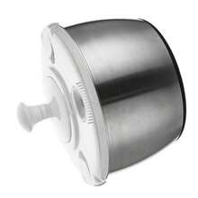 Centrifugadora Manual De Ensaladas 5l Acero Inoxidable Mezclador De Ensaladas Secador De Lechugas Lavadora De Verduras para Uso En La Cocina Del Hogar - como en la foto - Ver 7