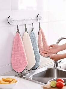 5pcs Thick, Soft & Absorbent Reusable Towels, Machine Washable, Suitable For Kitchen, Bathroom, Car, Windows, Cleaning Supplies - Multicolor - View 9