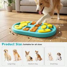 Dog Puzzle Toy, Interactive Treat Puzzle IQ Training Mental Stimulation, Non-Slip Slow Feeder Enrichment Boredom Buster Puppies Small Medium Large Dogs Cats, Blue - Blue - 查看 4