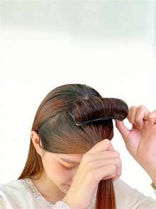 Bộ 4 búi tóc xoăn/1 búi tóc nối, phụ kiện búi tóc cho nữ, tăng độ dày tóc, miếng đệm tóc vô hình, dụng cụ tạo kiểu tóc chịu nhiệt. - Nhiều màu - Xem 6