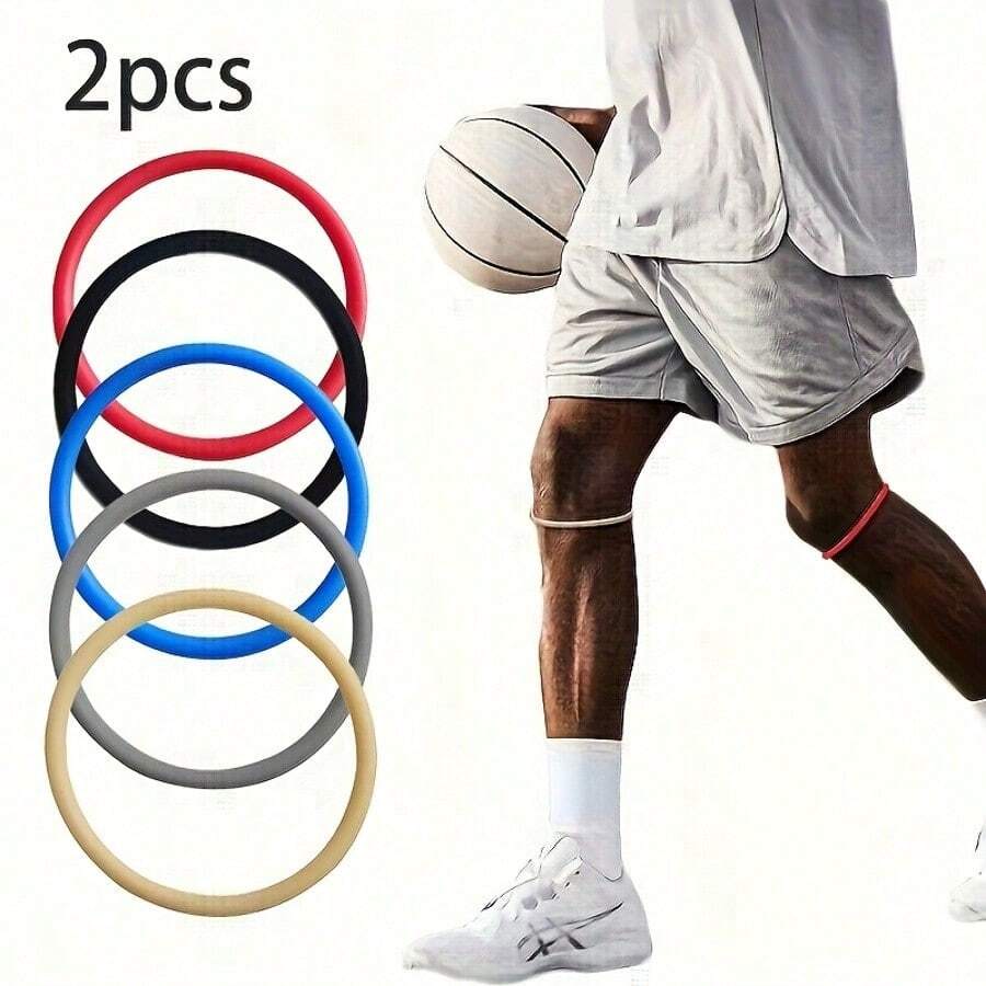 1/2/4/6 Stück Silikon Knieband, multifunktionaler Patella Stabilisator, Sporttrainingsausrüstung, kompakt & tragbar
