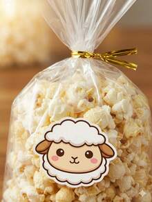 Bộ 20 túi quà Eid Al-Adha hình cừu dễ thương, bao gồm túi đựng bỏng ngô hình cừu, nhãn dán, dễ lắp ráp, bộ quà tặng tự làm, túi quà Eid Al-Adha. - Nhiều màu - Xem 9