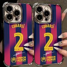 Funda para Teléfono - El Talento Defensivo Emergente del Equipo, B-Barcelonas NO.2, Ofrece una Funda Compatible con iPhone 17, 16E, 16, 15, 14, 13, 12, 11 Mini, Pro, Max, Air, X, XR, XSMAX, 8 y 7 Plus - color - Ver 6