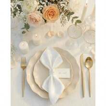 Disposable Plates, Bowls & Cutlery - 24 Beige - View 4