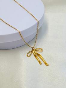 Minimalist Butterfly Pendant Niche Ins Style Necklace, Luxury Delicate Design Suitable For Women's Daily Wear - Gold - View 4