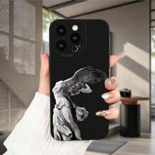 Funda para Teléfono - Precio de Fábrica al Por Mayor) - Funda Premium Creativa en Negro Mate con un Estampado Artístico de las Alas de la Escultura de la Diosa de la Victoria - Negro - Ver 9