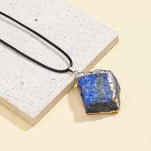 1 Mặt dây chuyền đá thạch anh tím và thạch anh hồng tự nhiên, chưa qua xử lý, trang sức đá thô, quà tặng Ngày của Mẹ, quà tặng chữa lành cho phụ nữ - vòng cổ - Xem 9