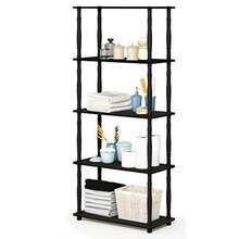 18032EX/BK Turn-N-Tube 5 Compact Multipurpose Shelf with Classic 5-Tier Classic Tube - Espresso / Schwarz - Übersicht 7