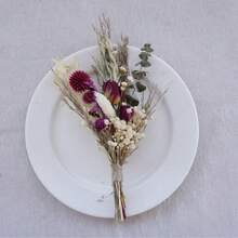 1pc Mixed Artificial Mini Flower Bouquet, Handmade Bohemian Style Artificial Flowers, Durable Artificial Small Flower Bouquet, For Home Tabletop Decor, Bridal Shower Gifts, Gift Wrapping, DIY Crafts, Wedding Decoration - Multicolor - View 20
