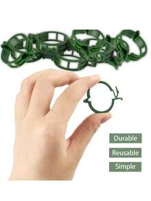 150pcs Large Size Durable Garden Trellis Clips - Ideal For Supporting Tomatoes, Grape Vines And Vegetables - Multicolor - View 4