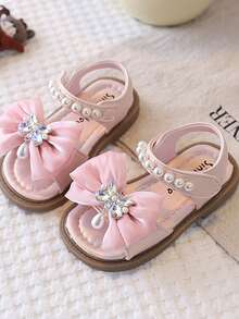 2025 New Summer Korean Style Soft Bottom Performance Shoes, Versatile Princess Round Toe Children Sandals For Girls - Pink - View 3