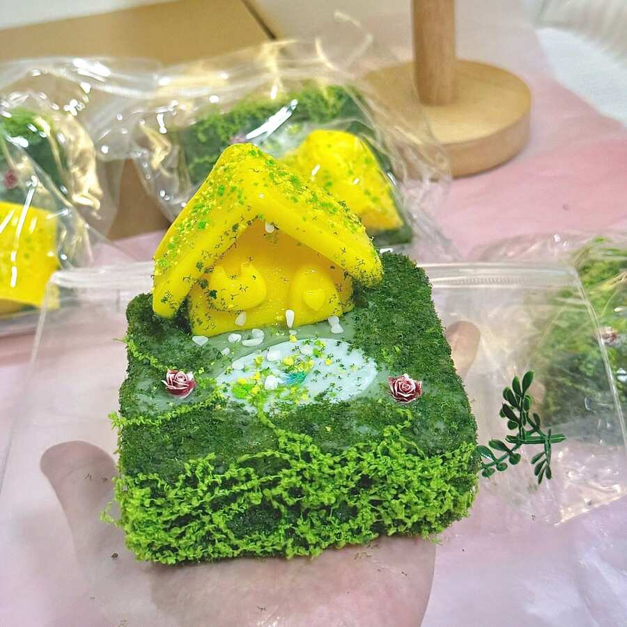 Bánh mì mềm dẻo hình vườn hoa khổng lồ chất lượng cao - Đồ chơi giảm căng thẳng cỡ lớn, mềm mại và đàn hồi chậm, đồ chơi thực phẩm sáng tạo để bàn, quà tặng thư giãn - Quà tặng ngày lễ, món quà bất ngờ sáng tạo, món quà hoàn hảo