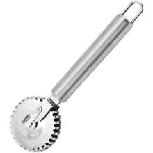 1/2pcs Pastry Cutter Set, Stainless Steel Italian Dumpling/Pizza Cutter And Fluted Pasta Roller With Ergonomic Handle, Kitchen Tools For Dough And Pie Crust Making (Silver) - Silver - View 2