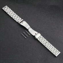 22毫米不锈钢金属表带，适用于小米Watch 5 Active，可调节，也适用于红米Watch 5 Lite；高端奢华日常佩戴手表升级配件 - 黑色 - 查看 5