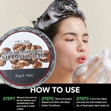 MELAO天然黑芝麻油洗发皂，60克/2.12盎司，适用于干性及受损发质，滋养强韧秀发，提升光泽，令秀发健康亮泽。 - 60g - 查看 4