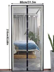 Magnetic Screen Door, Seamless Self-Sealing Design, Strong Mosquito Insect Protection, Hands-Free Easy Access, Auto Adsorption Magnetic Closure Mesh Curtain, Summer Anti-Bug Net Curtain For Home Bedroom Kitchen Balcony Garage Porch Patio Farmhouse, Breathable Fresh Air Decorative Door Screen, Ideal For Daily Household Summer Insect Prevention & Room Ventilation - Magnetic Door Curtain - View 11