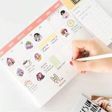 500 miếng/cuộn Hình dán graffiti nhóm săn phù thủy trong anime, hình dán trang trí chống thấm nước cho bình nước, điện thoại, hình dán anime Hàn Quốc, thích hợp cho lịch tuần & tháng, chương trình họp, kế hoạch công việc, kế hoạch học tập, nhật ký. - Bộ - Xem 8