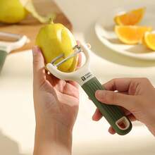1/2pcs Sharp Stainless Steel Peeler, Easy Fruit & Vegetable Skin Removal, Practical Kitchen Tool - Multicolor - View 6