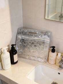 1/2/4pcs Reusable Transparent Waterproof Swimming Storage Bag, With Handle, Thick PVC, Dry & Wet Separation Storage Bag, High Transparency, Sealed Waterproof Zipper Design, All-Round Waterproof And Moisture-Proof, Protect Swimming Gear, Clothes, Cosmetics - Multicolor - View 8