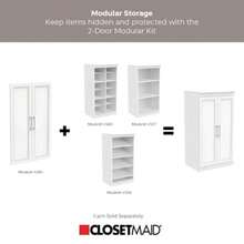ClosetMaid 4594 Modular Closet Storage Solid 2-Door Kit White - Weiss/Opulenter Garten - Übersicht 6