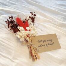 1pc Mixed Artificial Mini Flower Bouquet, Handmade Bohemian Style Artificial Flowers, Durable Artificial Small Flower Bouquet, For Home Tabletop Decor, Bridal Shower Gifts, Gift Wrapping, DIY Crafts, Wedding Decoration - Multicolor - View 25