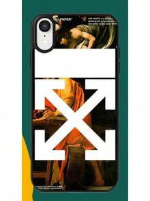O-OFF WHITE - Cross Arrow - Genial y Único, Estilo Cyberpunk / Sentido Tecnológico, Fusión de Arte de Alta Gama y Cultura Urbana, Funda de Teléfono de Marca Integrada - Funda de Teléfono Adecuada para Teléfonos Apple, 11, 12, 13, 14, 15, 16, 17, Enviada Localmente, Imprescindible para Hombres con Estilo, Funda de Teléfono Popular y a la Moda - 2 - Ver 2