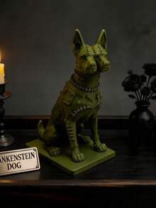 Tượng chó ba đầu Cerberus phong cách Gothic mới, tượng nhỏ màu đen hoặc trắng, trang trí bàn làm việc, bảng điều khiển ô tô, Halloween, điểm nhấn trang trí nhà theo phong cách Gothic, màu ngẫu nhiên, quà tặng ngày lễ. - 1PC - Xem 9