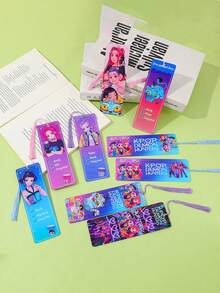 Hasbro Dấu trang Witcher bằng acrylic, phụ kiện anime phù hợp cho sách văn phòng, quà tặng nhỏ tinh tế cho học sinh, chất liệu có thể tái sử dụng. - Dấu trang acrylic hình các cô gái thợ săn quỷ - Xem 1