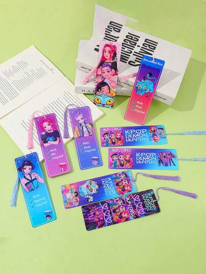 Hasbro Dấu trang Witcher bằng acrylic, phụ kiện anime phù hợp cho sách văn phòng, quà tặng nhỏ tinh tế cho học sinh, chất liệu có thể tái sử dụng.