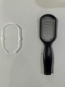 1pc Professional Stainless Steel Foot Scrubber, Splash-Proof Design, Ergonomic Handle, Coarse & Fine Sanding Surfaces, Durable Plastic Structure, Suitable For Home SPA Pedicure And Manicure, Perfect Gift For Graduation, Thanksgiving, Christmas - Multicolor - View 14