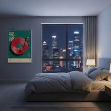 1 pezzo cartellone di dischi in vinile giapponese, opera d'arte da parete per giradischi DJ, decorazione musicale retrò, stampa giapponese rossa e verde, regalo per amanti del vinile, decorazione per amanti della musica, senza cornice - musica - Visualizzare 7