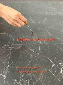 10pcs Large Size Marble Pattern Self-Adhesive Floor Tiles, Indoor Decoration PVC Vinyl Flooring. Removable Tile Stickers, Kitchen Ceramic Tile Stickers, Bedroom Decor Removable Wallpaper. Home Decor Removable Flooring. Waterproof Bathroom Tile Stickers. Anti-Slip Vinyl Flooring. Wall Decor, Vinyl Wallpaper, Wall Stickers. Two Sizes: 30cm (11.8 Inches) - A - View 7