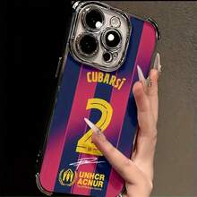 Funda para Teléfono - El Talento Defensivo Emergente del Equipo, B-Barcelonas NO.2, Ofrece una Funda Compatible con iPhone 17, 16E, 16, 15, 14, 13, 12, 11 Mini, Pro, Max, Air, X, XR, XSMAX, 8 y 7 Plus - color - Ver 5