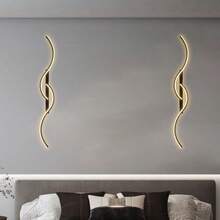 1pc Rechargeable Wall Light, Nordic Wall Lamp, Dimmable With Remote Control, 60/80cm LED Long Strip, Easy To Install For Bedroom Living Room Corridor Staircase Restaurant - Stepless Dimming - View 11
