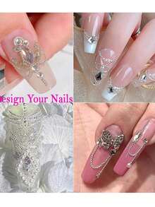 12-Grids Nail Beads With 1Pc Magnet Picker Tool 3D 12Grids Gold Silver Caviar Beads Metal Nail Charms Gems Mixed-Sizes Gold Silver Steel Balls Nail Art Design Decoration Manicure Diy Supplies Metal Charm Mini Caviar Nail Beads Crystal Decoration Nails - 彩色 - 查看 9