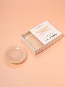 Reusable Ultra-Thin Nipple Covers, Comes With Storage Gift Box, Invisible Self-Adhesive Breast Petals, Convenient To Carry, Lingerie & Lingerie Accessories, Prevent Nipple Protrusion Embarrassment - Skin Color 1 Pair - View 5