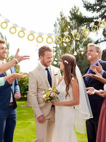 2pcs Diamond Ring Banners, Sparkling Diamond Ring Banners, Suitable For Wedding Party Background Decor, Bachelorette Party, Wedding Decoration, Valentine's Day Party Scene Decor - Width - View 3