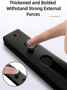 1pc Stainless Steel Door Chain Lock, Anti-Theft Door Chain Lock With Thickened Chain, Heavy Duty Polished Door Latch With Screws, Apartment Hotel Home Security Door Protection, Easy Installation - Multicolor - View 10