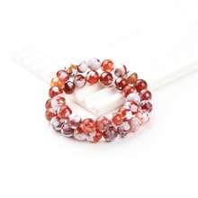 Hạt đá núi lửa tự nhiên màu cam 4/6/8/10mm - Hạt đá quý tự nhiên màu xanh Bohemian, thích hợp làm đồ trang sức DIY, vòng tay, vòng cổ, bông tai, đồ thủ công mỹ nghệ - Dành cho cả nam và nữ - quả cam - Xem 5