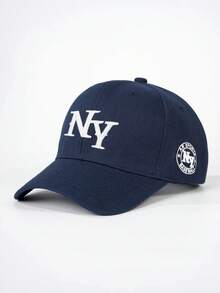 1顶绣有NY字母的仿毛皮棒球帽，可调节户外防晒休闲帽，适合春季、秋季旅行、海滩，Y2K风格，适合年轻人，夏季 - 棒球帽 - 查看 19