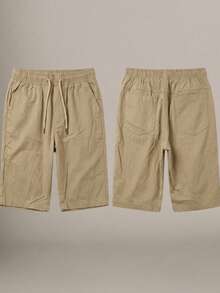 Bermuda Twill Shorts Men's High Quality Summer Men's Top - 米色 - 查看 5