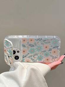 Ốp lưng điện thoại TPU trong suốt họa tiết hoa, có gương soi, thích hợp cho iPhone 11 12 13 14 12 Pro Max 13 Pro Max 14 Pro Max 15 15 Pro 15 Pro Max 16 16 Pro 16 Pro Max 17 17 Pro 17 Pro Max - Nhiều màu - Xem 6