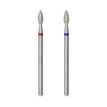 3/32英寸锥形金刚石指甲钻头 – 细中粒度俄式角质去除器，电动指甲钻头，用于去除死皮、清洁指甲下污垢、修整指甲形状和准备，美甲修脚工具 - 彩色 - 查看 12