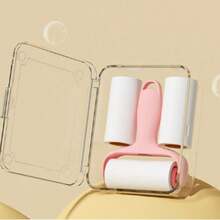 A Set Of 4pcs, Mini Sticky Roller Set 1 Handle 3 Replacement Roll Suitable For Adult Pet Owners Clothing Carpet Car Seat Strong Hair Removal Preferred Good Thing. - Multicolor - View 11