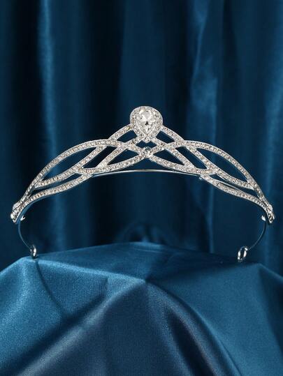 Queen Crown And Headpiece, Princess Crown, Women's Crystal Headpiece, Suitable For Brides, Princesses To Attend Weddings And Parties