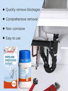 Drain Cleaner, Daily Sink, Drain Pipe, Kitchen, Toilet Clog Remover - Powdery - View 12