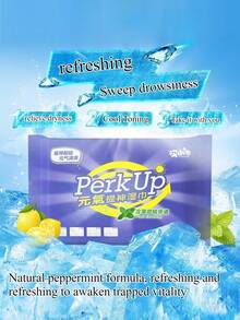 Student Refreshing Anti-Heat Wet Towels, Cleaning Sanitary Wet Wipes, Driving Alertness Anti-Fatigue Portable Wet Towels - Multicolor - View 7