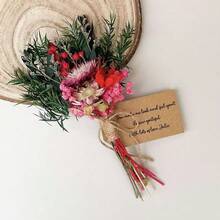 1pc Mixed Artificial Mini Flower Bouquet, Handmade Bohemian Style Artificial Flowers, Durable Artificial Small Flower Bouquet, For Home Tabletop Decor, Bridal Shower Gifts, Gift Wrapping, DIY Crafts, Wedding Decoration - Multicolor - View 11