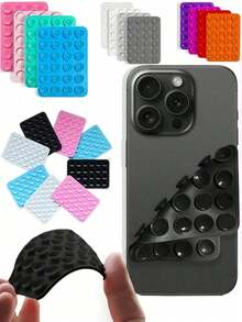 1 cái đế hút chân không bằng silicon cho điện thoại, đế hút chân không cho điện thoại, Octobuddy, tay cầm dính cho điện thoại, giá đỡ điện thoại dính, tương thích với điện thoại thông minh - nhiều màu - Xem 8